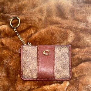 Coach Brown Key & Card Holder